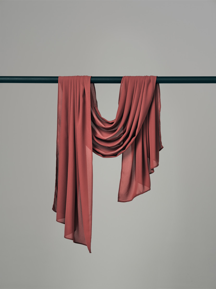 Sheer Crêpe - Baked Terracotta