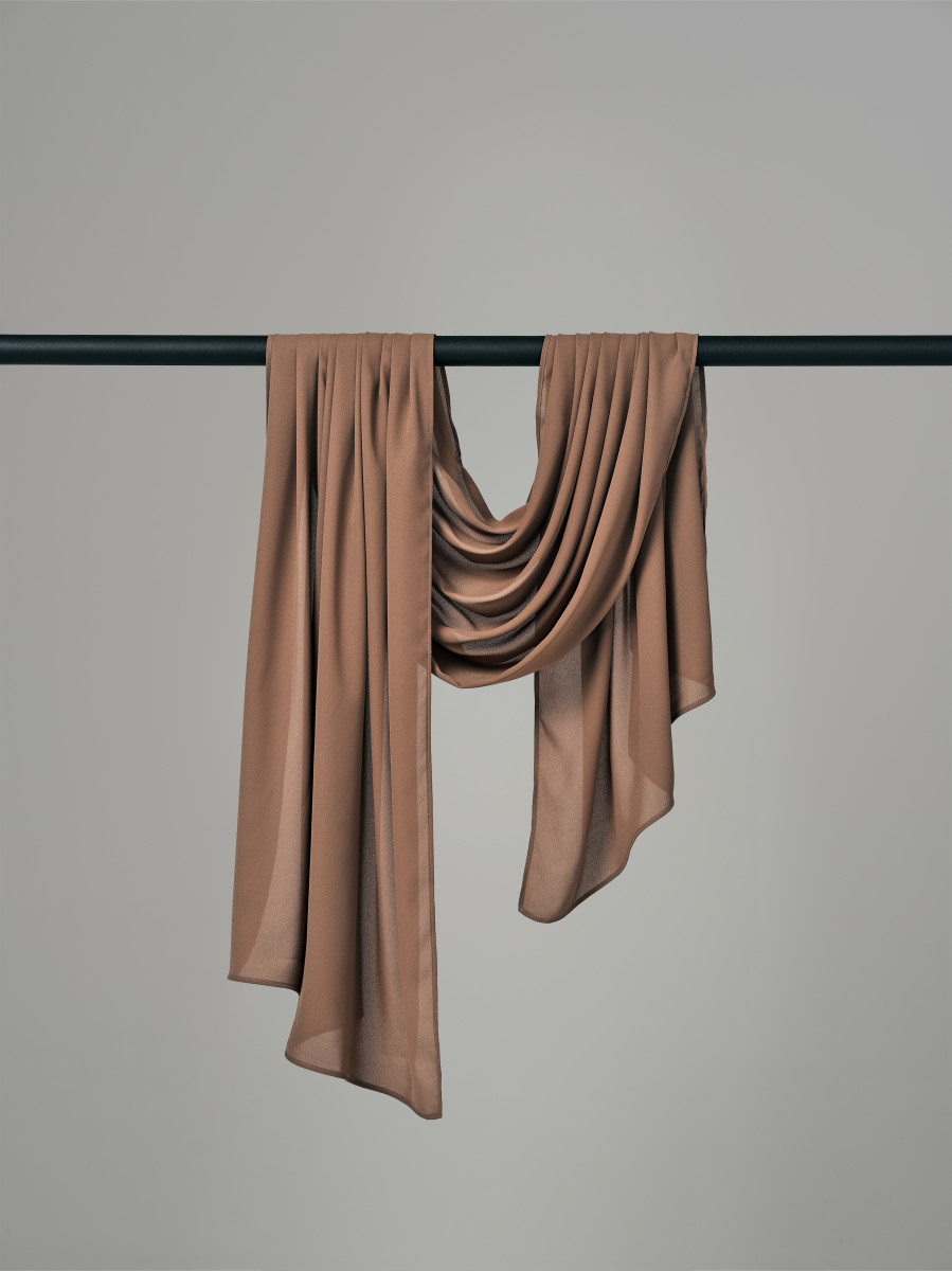 Sheer Crêpe - Deep Taupe