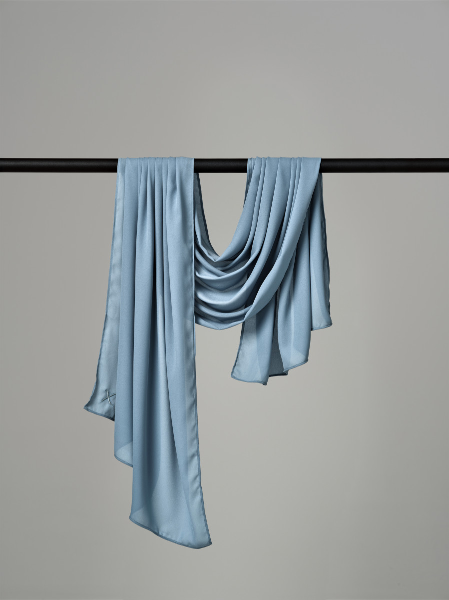 Sheer Crêpe - Muted Teal