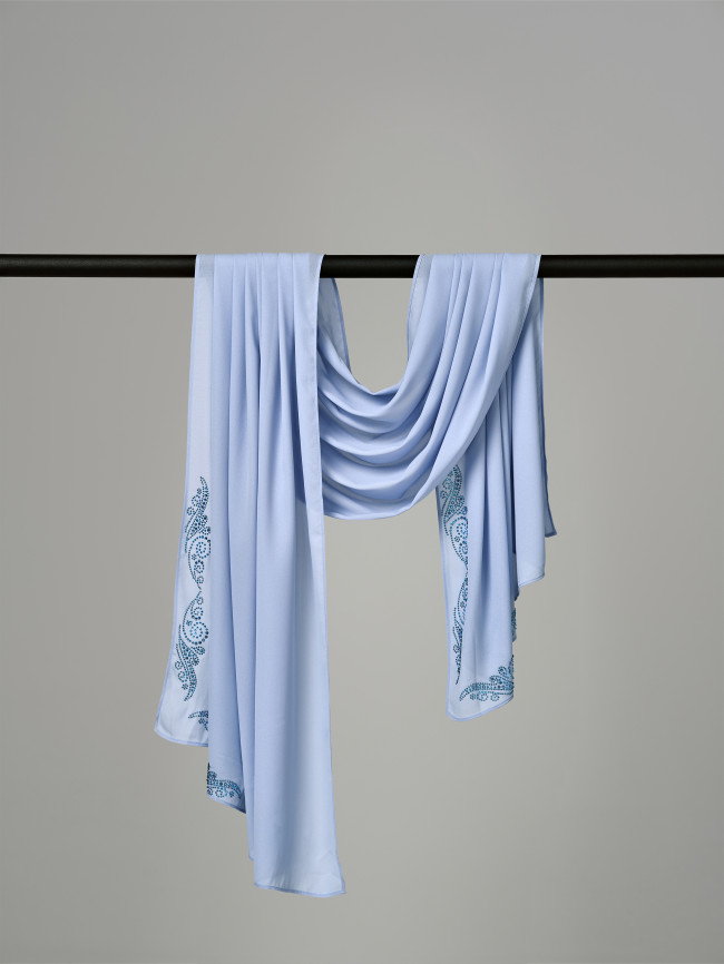 Sheer Crêpe - Ice Blue - Blossom