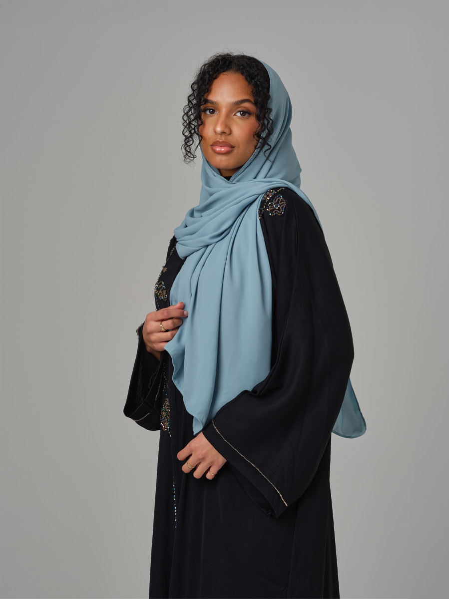 Sheer Crêpe - Muted Teal
