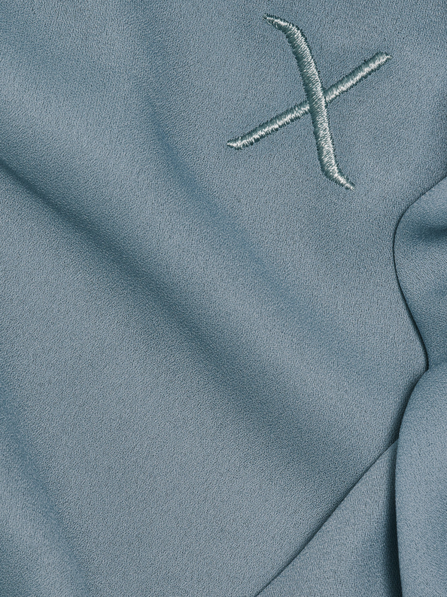 Sheer Crêpe - Muted Teal