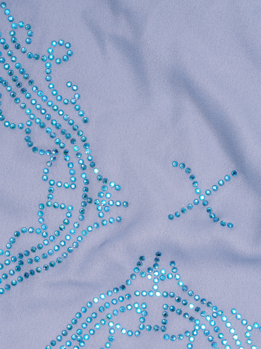 Sheer Crêpe - Ice Blue - Wave