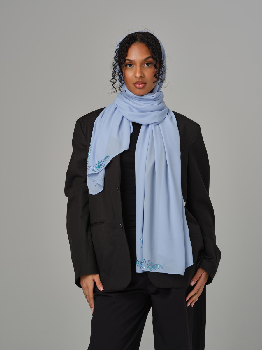 Sheer Crêpe - Ice Blue - Blossom