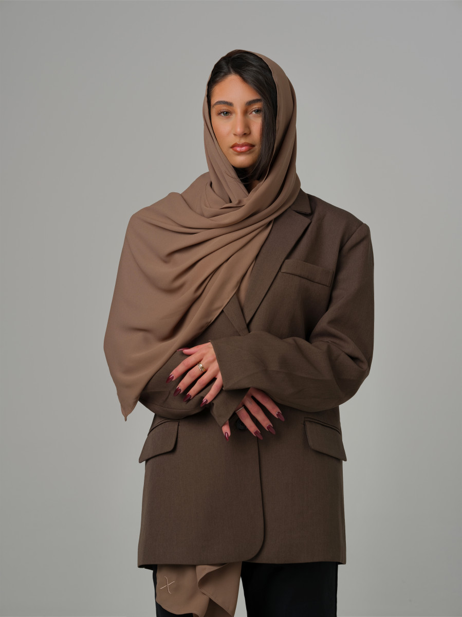 Sheer Crêpe - Deep Taupe